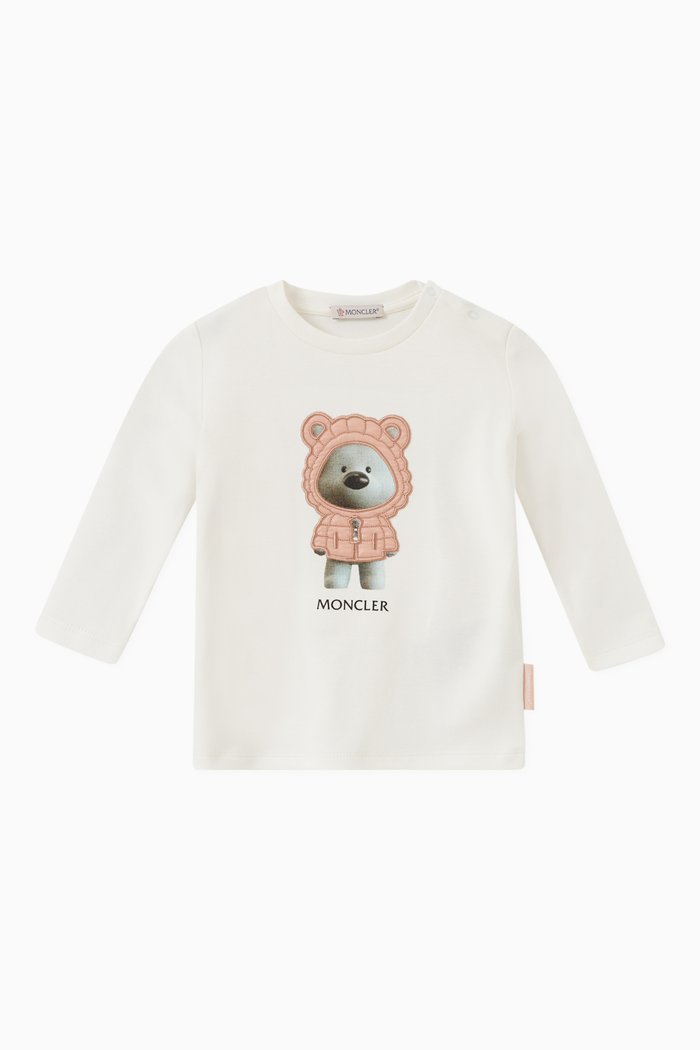 

Animal Print T-Shirt in Jersey, White