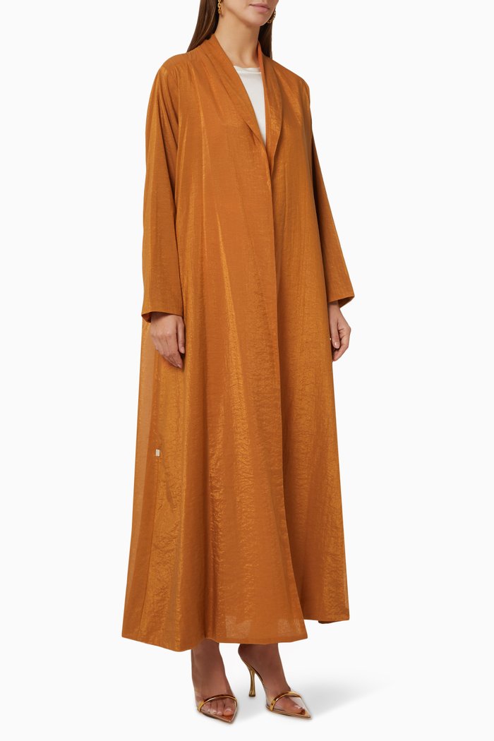 

Zainah Jacket Sleeve Abaya, Orange
