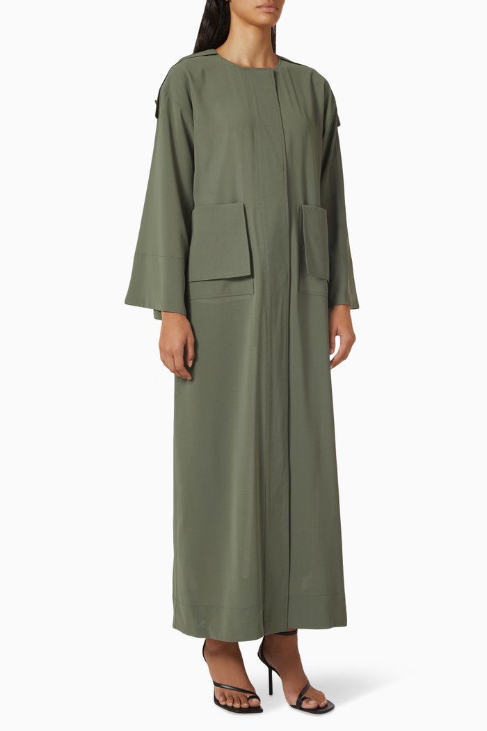 

Summer Trench Abaya, Green