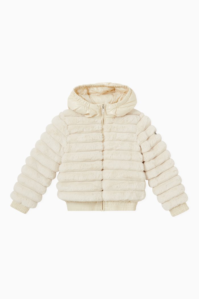 

Latife Soft Zipped Jacket in Nylon, Neutral