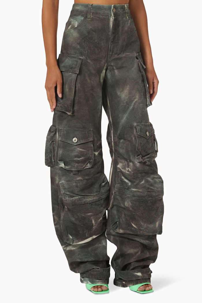 

The Fern Multi-pocket Pants in Cotton, Green