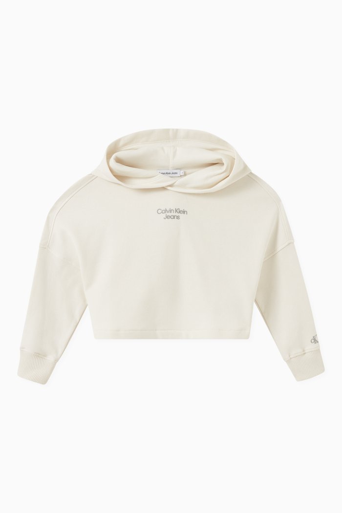 

Logo Sport Stack Hoodie in Cotton, Neutral