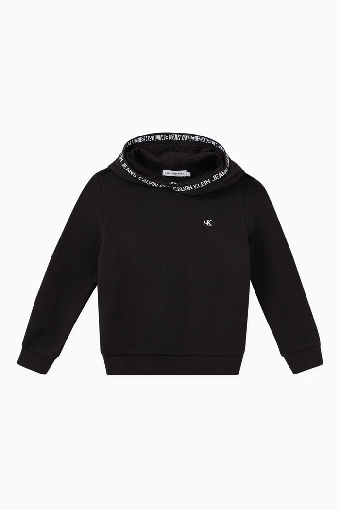 

Logo Tape Hoodie, Black