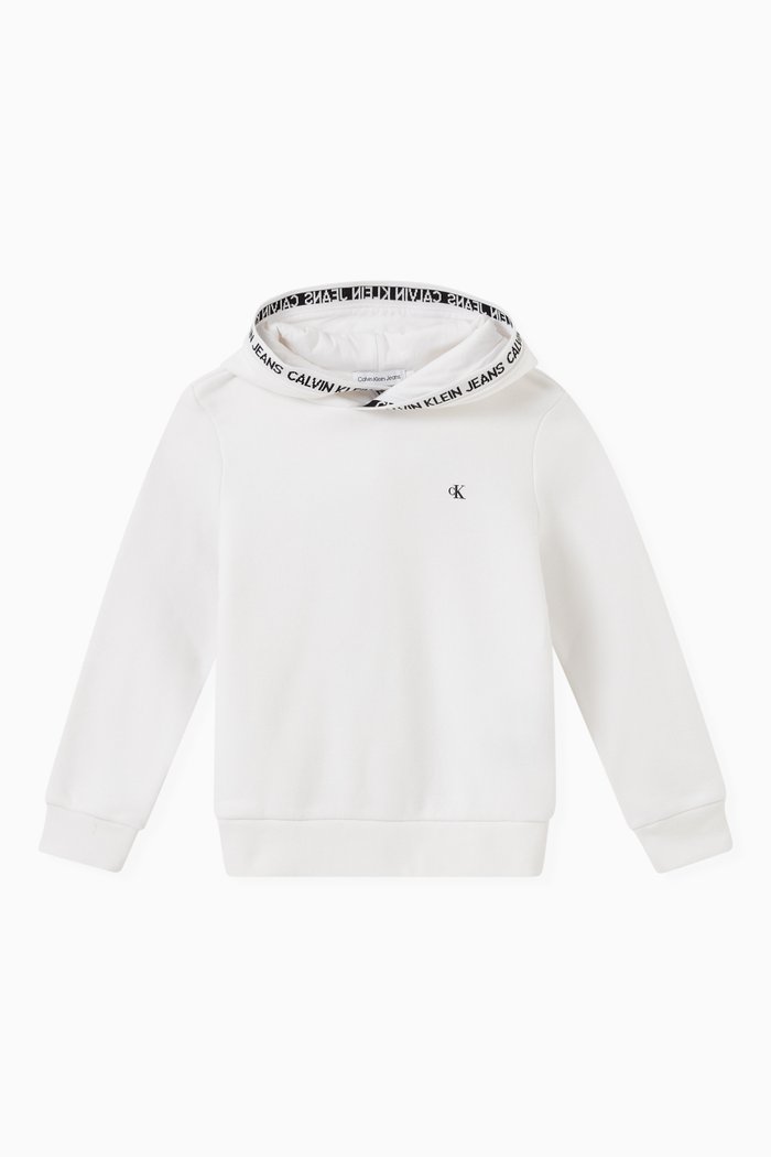 

Logo Tape Hoodie, White
