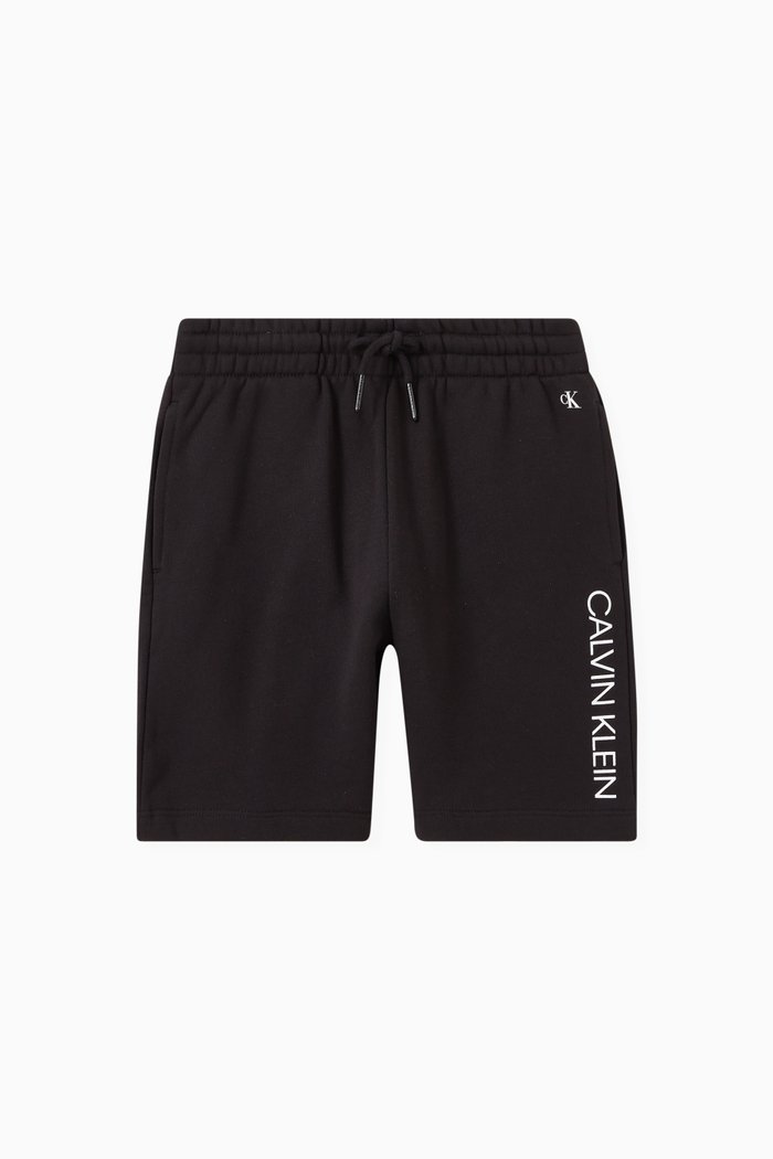

Logo Shorts in Cotton, Black