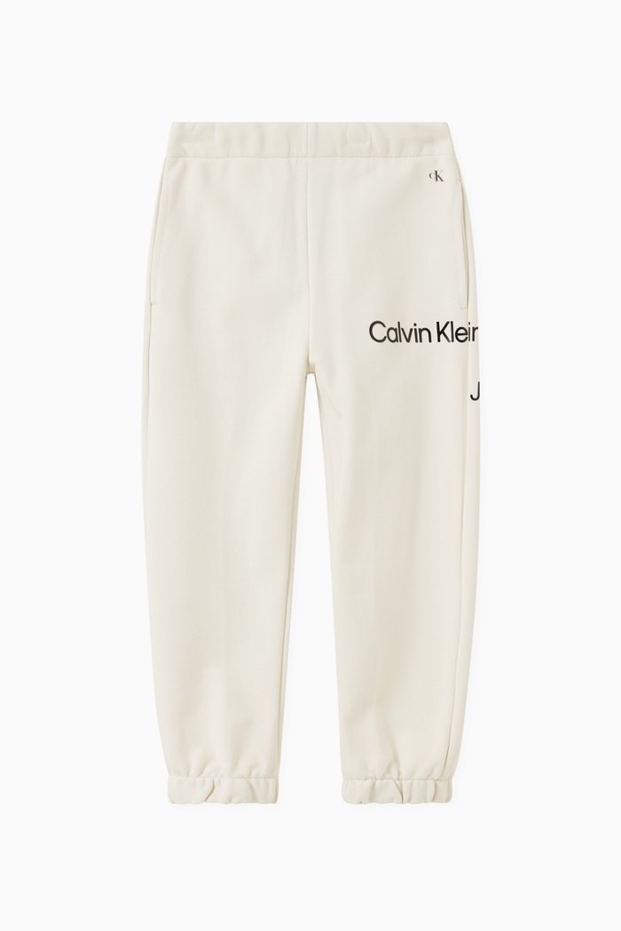 

Institutional Logo Sweatpants in Cotton, Neutral