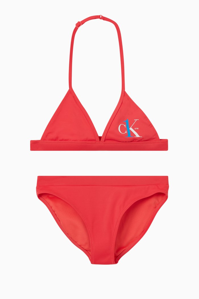 

Logo Two-Piece Swimsuit, Pink