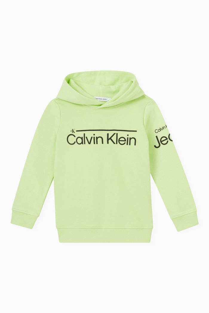 

Logo Hoodie in Cotton, Green