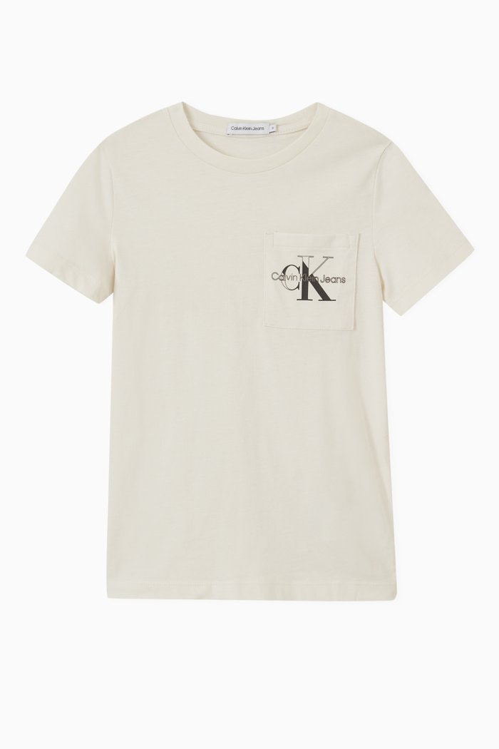 

Reflective Logo Print T-shirt in Cotton, Neutral