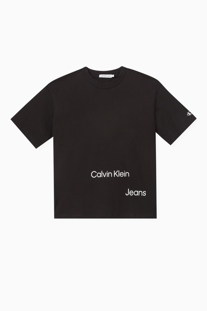 

Logo-print T-shirt in Cotton, Black