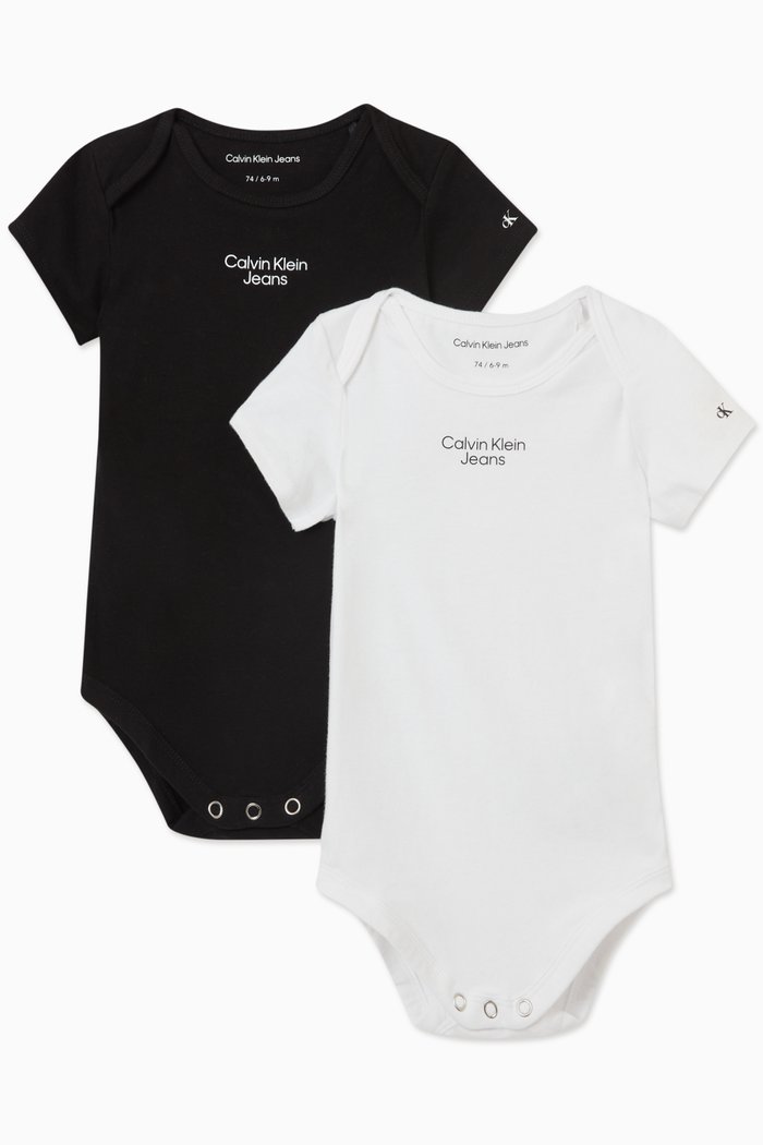 

2-Pack Logo Bodysuit, Multicolour