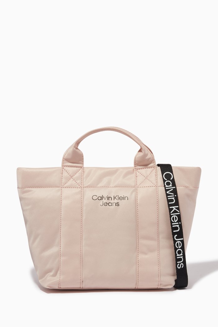 

Quilted Tote Bag in Repreve®, Pink