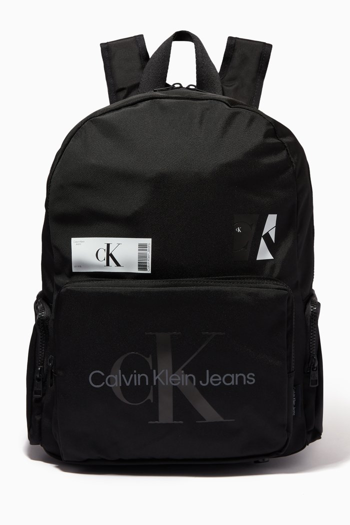 

Logo Backpack in Recycled Fabric, Black