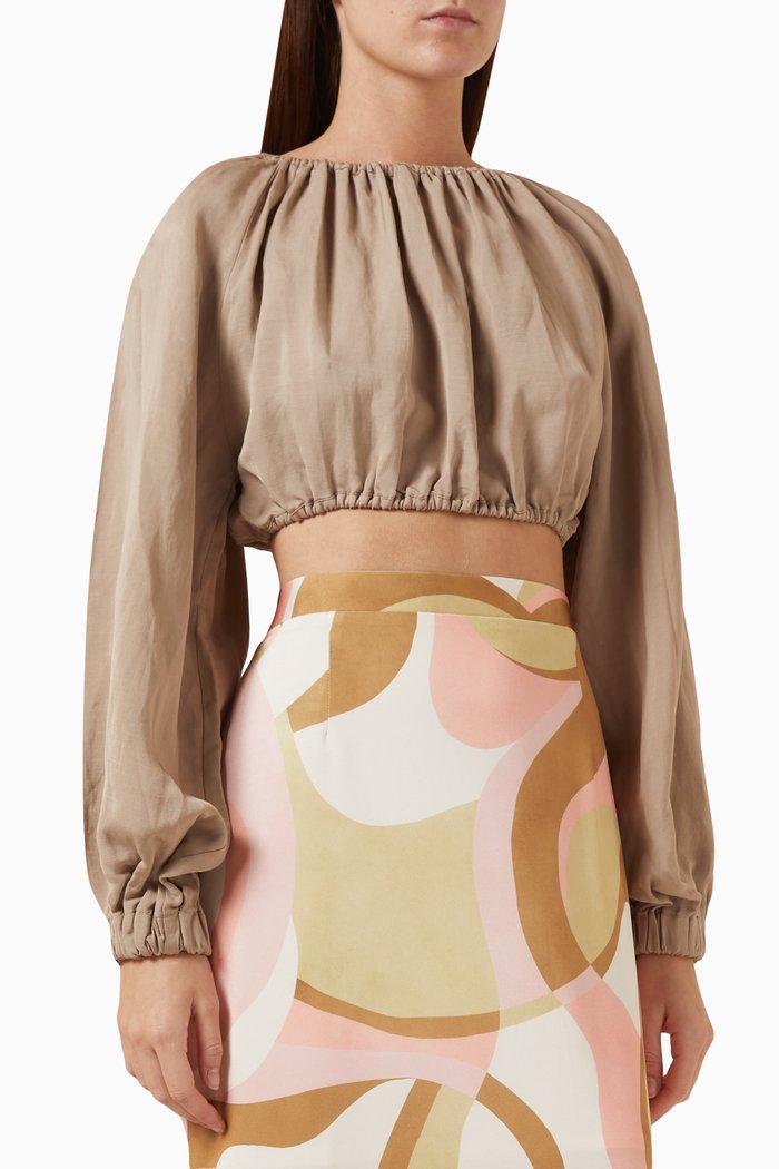 

Young Lovers Top in Viscose, Brown