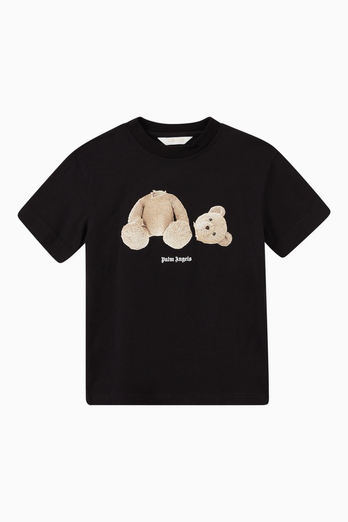 

Bear T-Shirt in Cotton, Black