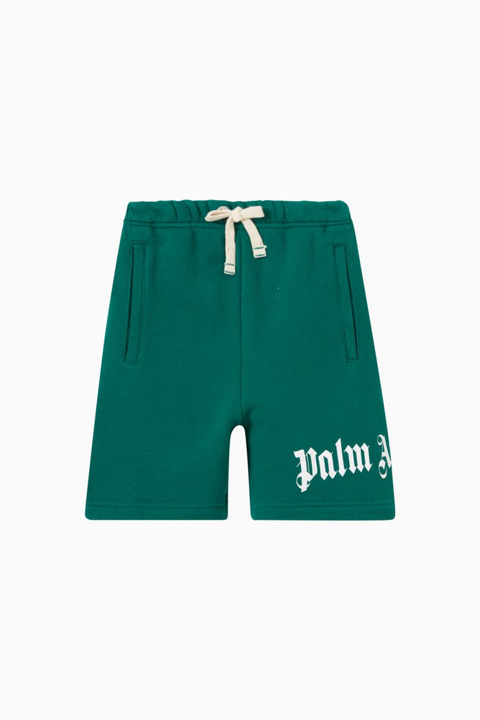 

Logo Sweat Shorts in Cotton, Green