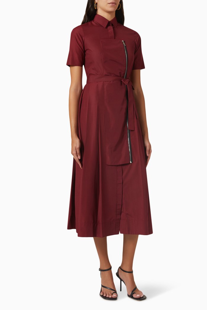 

Bella Dress in Poly Cotton, Burgundy