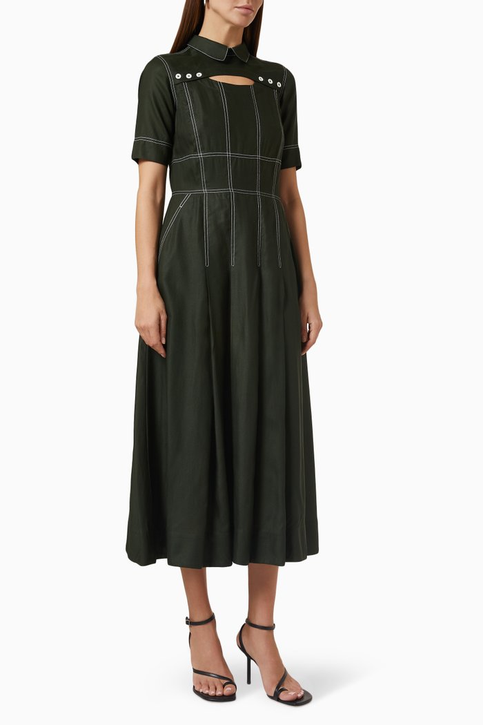 

Mariah Dress in Tencel, Green