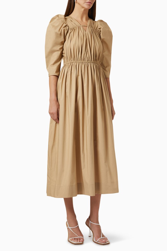 

Jolie Dress in Poly Cotton, Neutral