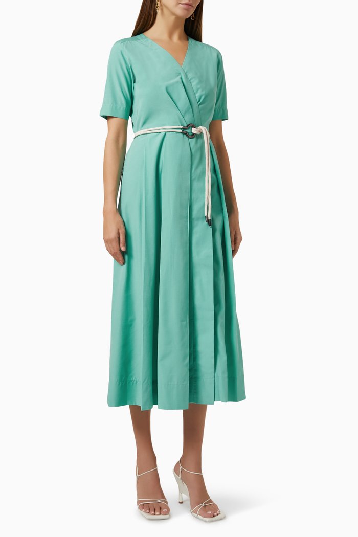 

Paige Dress in Poly Cotton, Green