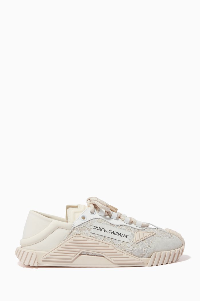 

NS1 Sneakers in Mixed Materials, Neutral