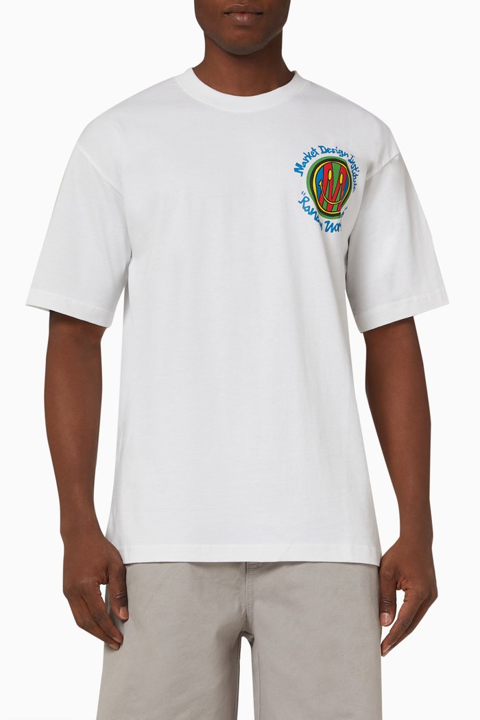 

Smiley T-shirt in Cotton, White