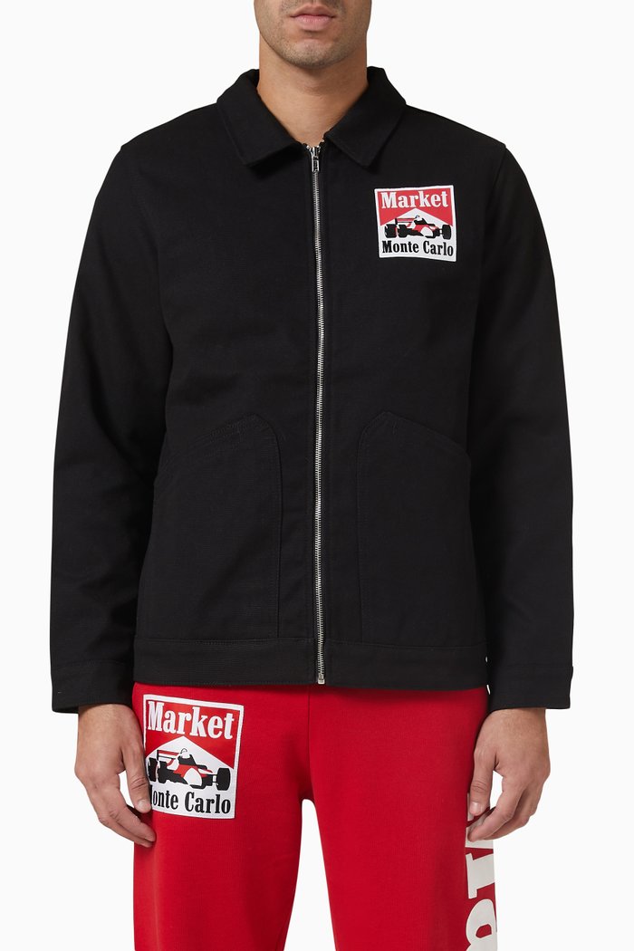 Racing Logo Jacket, Black