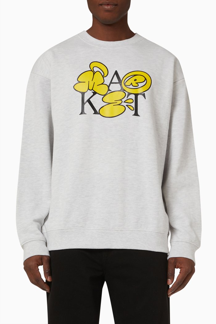 

Logo Sweatshirt in Cotton, Grey