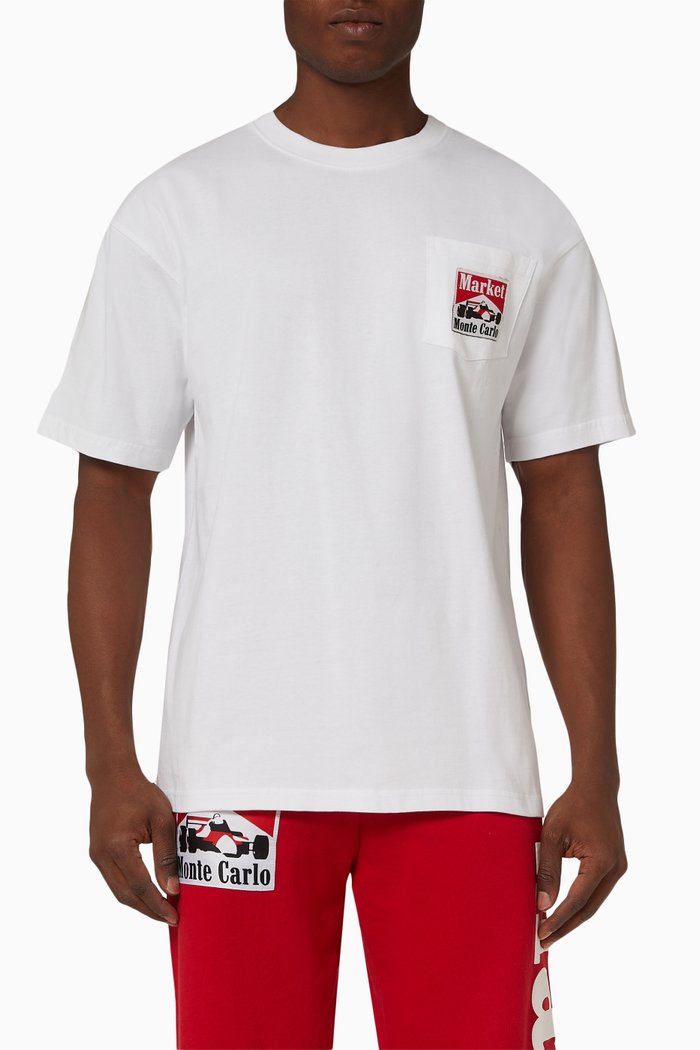 

Racing Logo T-shirt in Cotton, White