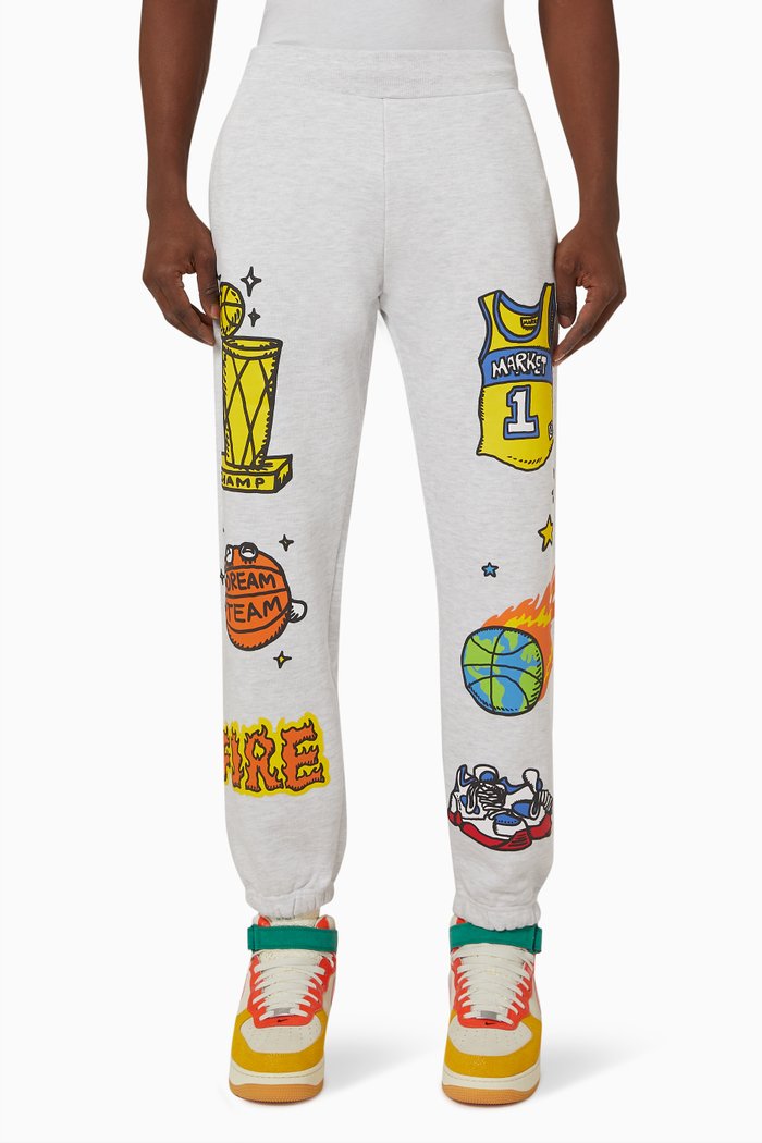 

Memorabilia Sweatpants in Cotton, Grey