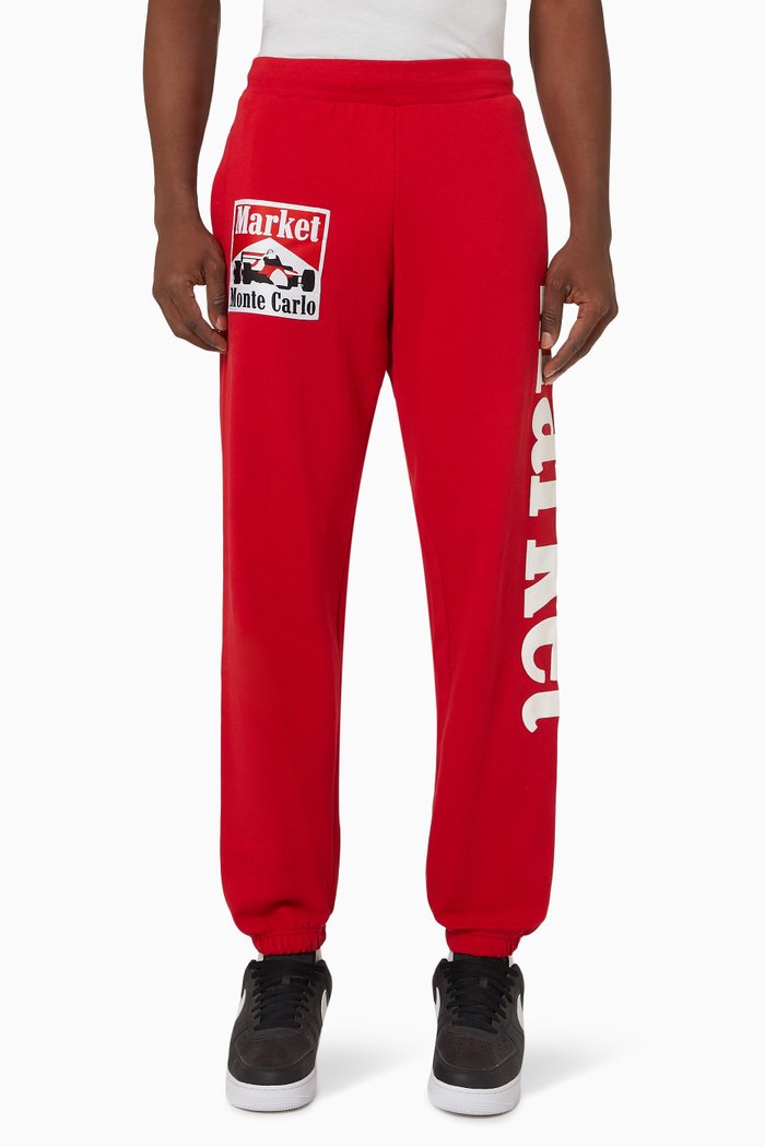 

Logo Sweatpants in Cotton, Red