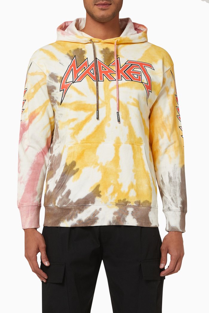 

Tie-Dye Hoodie in Cotton, Multicolour