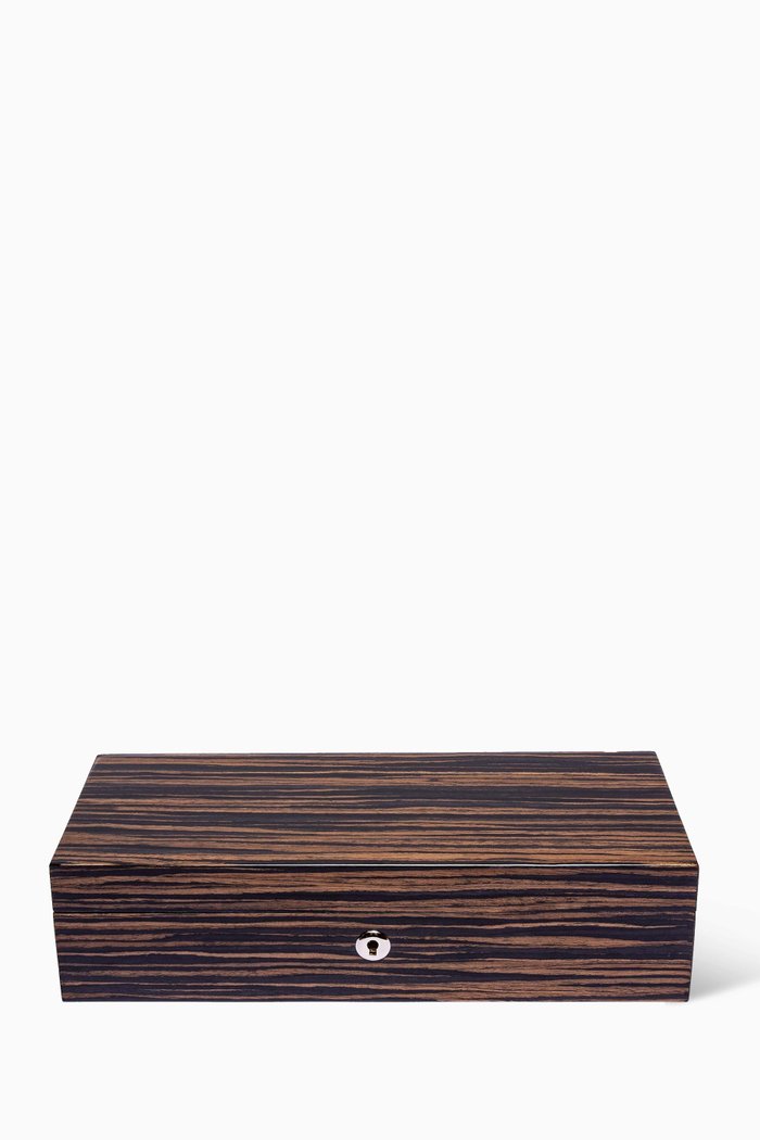 

Heritage 5 Watch Collectors Box in Wood, Brown
