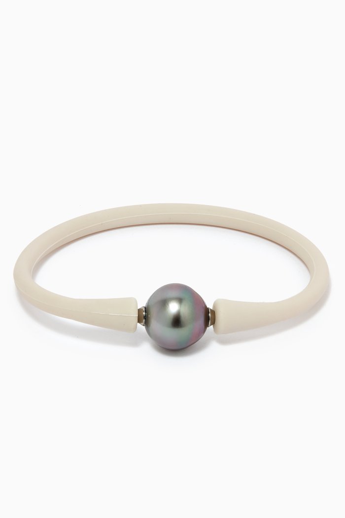 

Pearl Bracelet in Rubber, Neutral