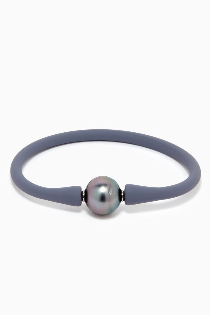

Pearl Bracelet in Rubber, Blue