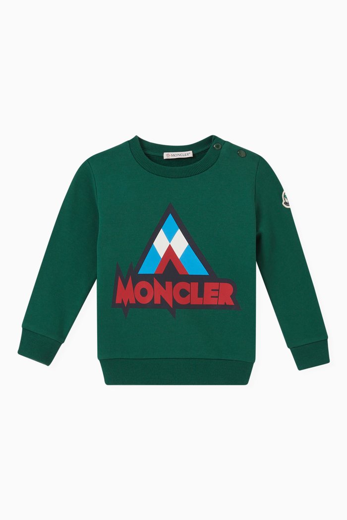 

Logo Sweatshirt in Cotton, Green
