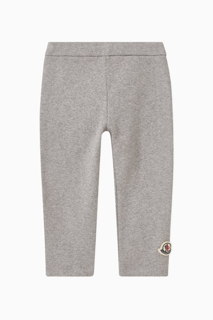 

Logo Detail Leggings in Jersey, Grey