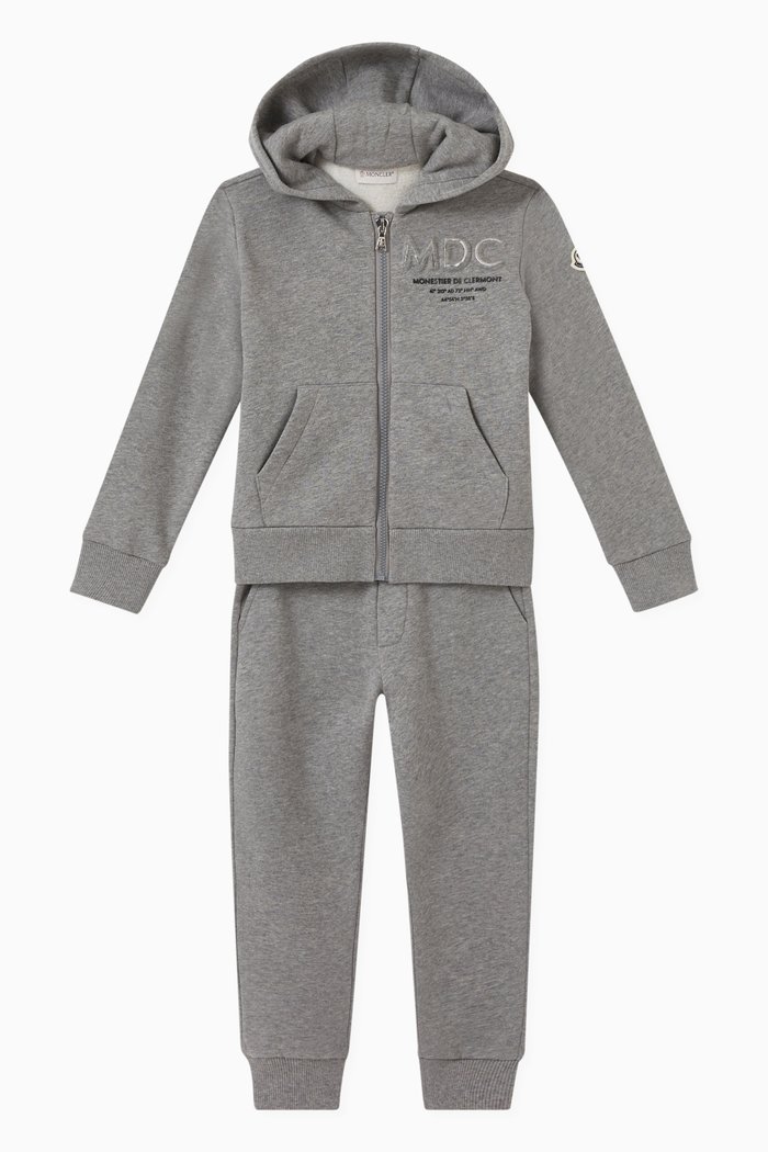 

Logo Tracksuit in Cotton, Grey