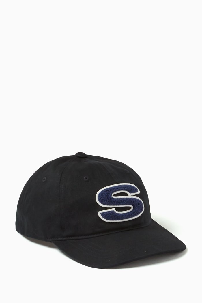 

Chenille Cap in Cotton, Black