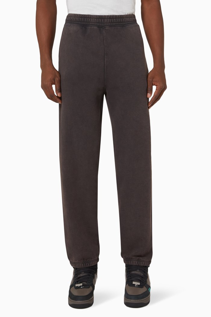 

Dyed Sweatpants in Fleece, Black