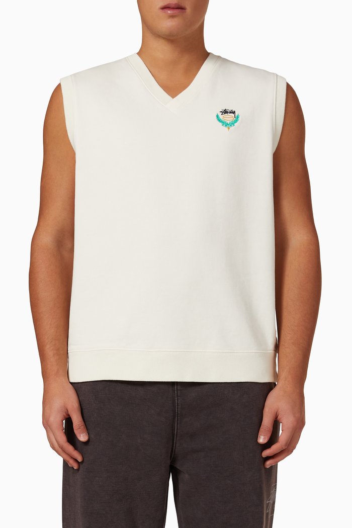 

Logo Vest in Fleece, Neutral