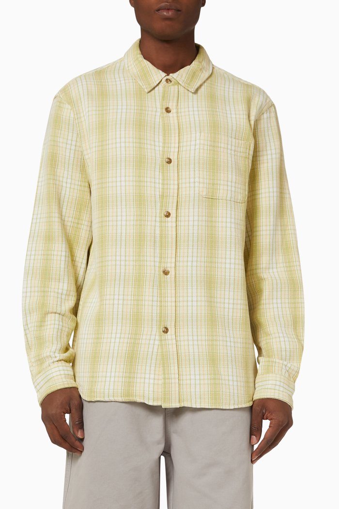 

Beach Plaid Shirt in Cotton, Yellow