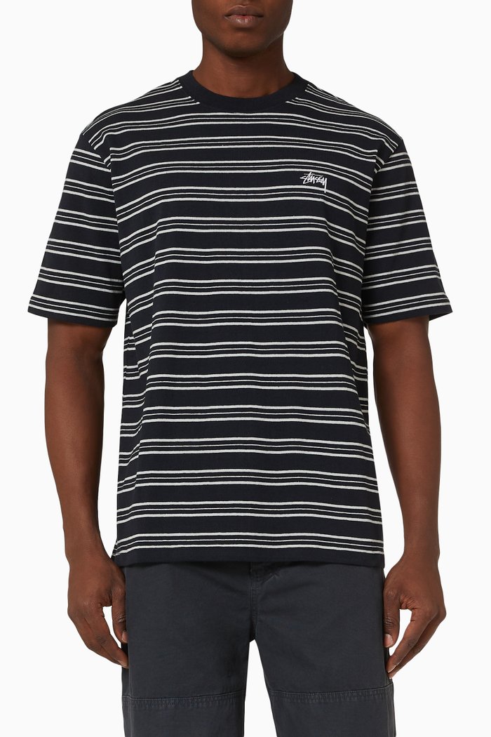 Henry T-shirt in Cotton, Black