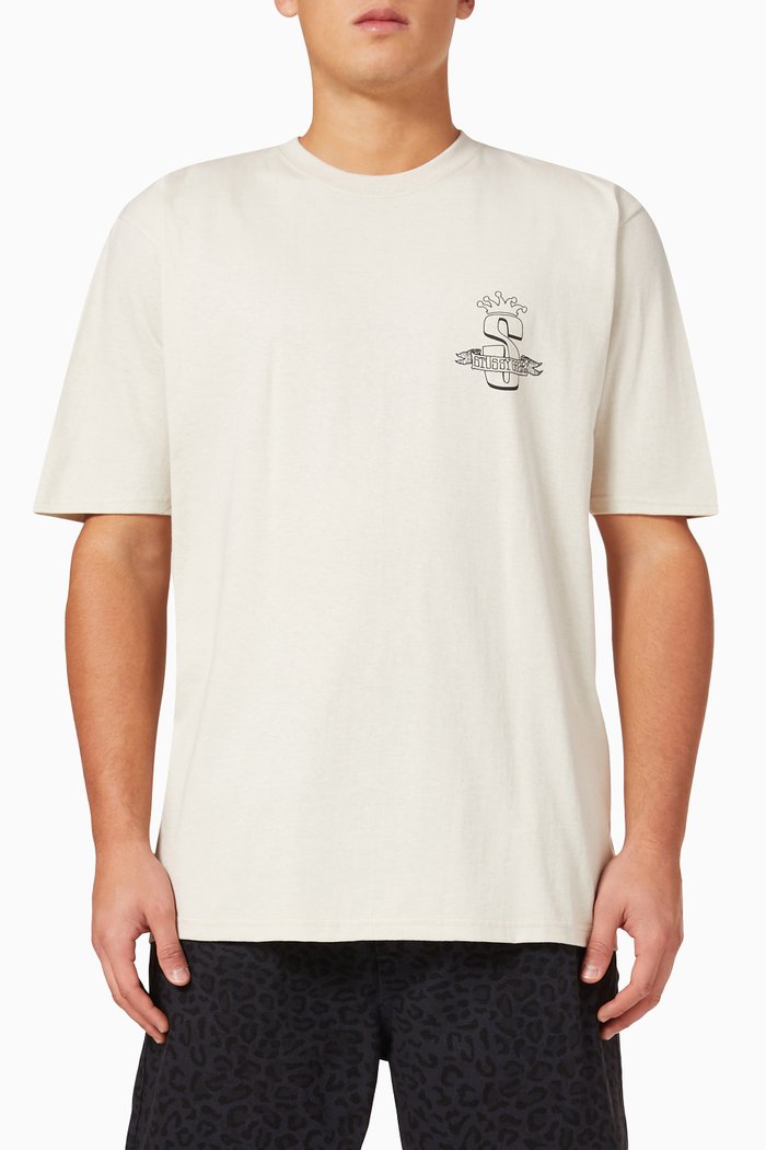 

Gear Banner T-shirt in Cotton Jersey, Grey