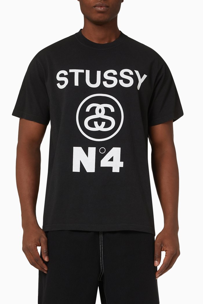 

No.4 T-shirt in Cotton, Black