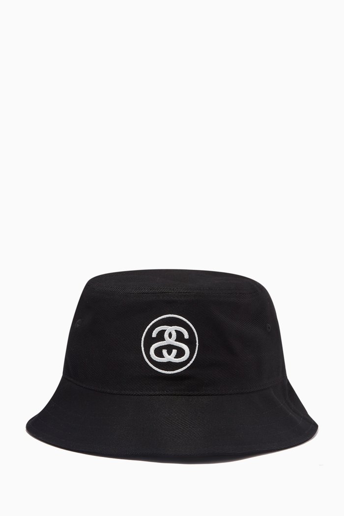 

SS Link Deep Bucket Hat in Cotton, Black
