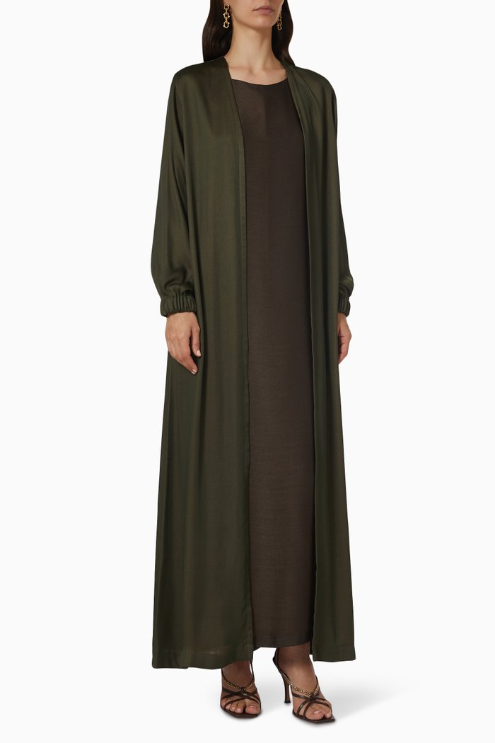 

Reversible Abaya Set, Green