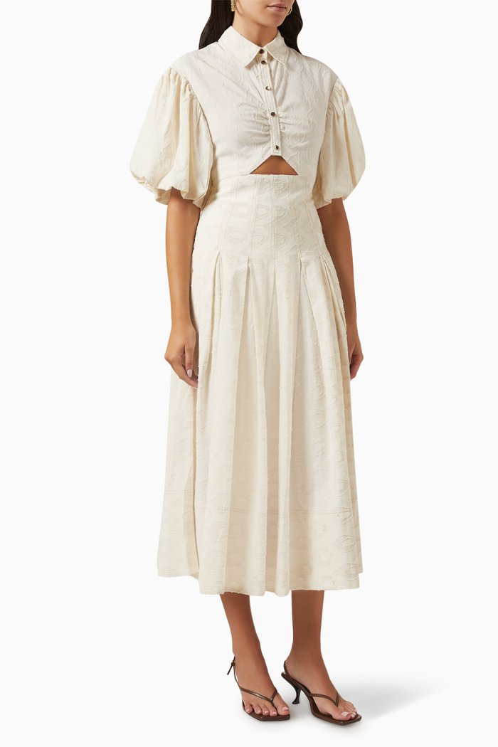 

Grange Dress in Cotton, Neutral