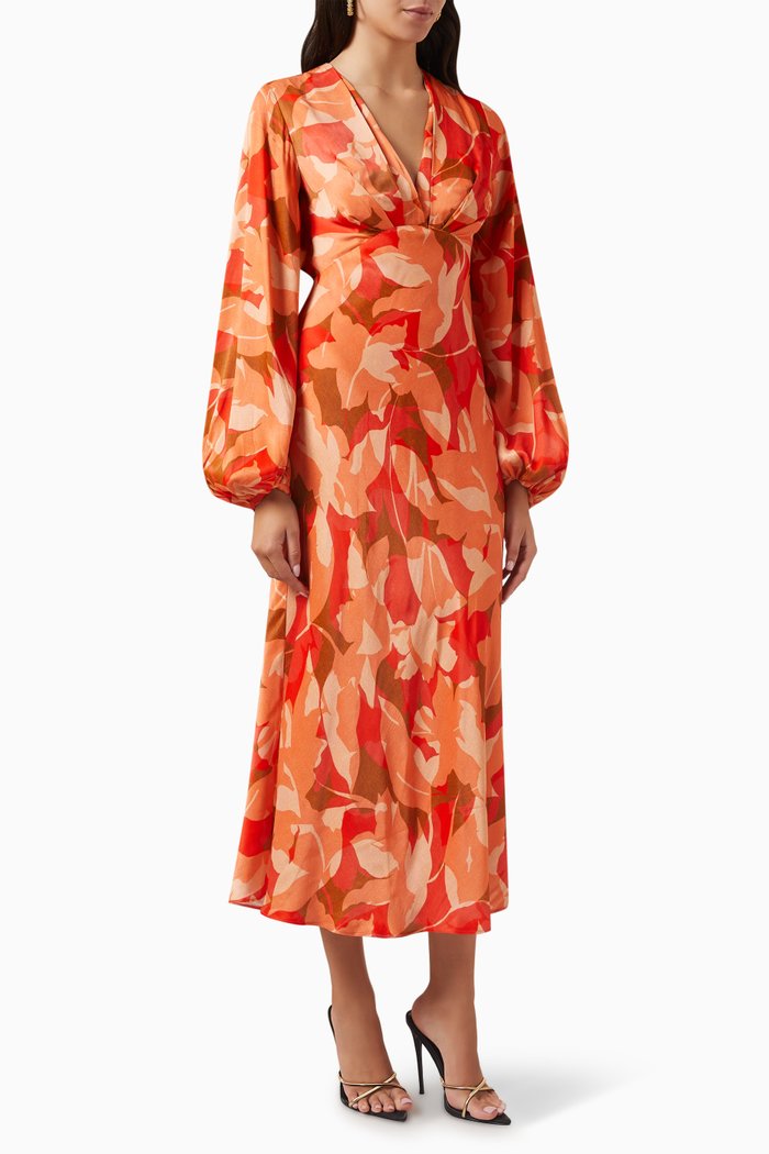 

Ashland Midi Dress, Orange