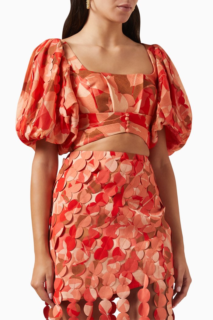 

Thurston Crop Top, Orange